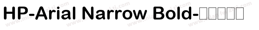 HP-Arial Narrow Bold字体转换